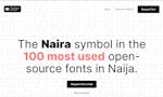 The Naira in Fonts image