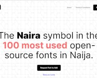 The Naira in Fonts image