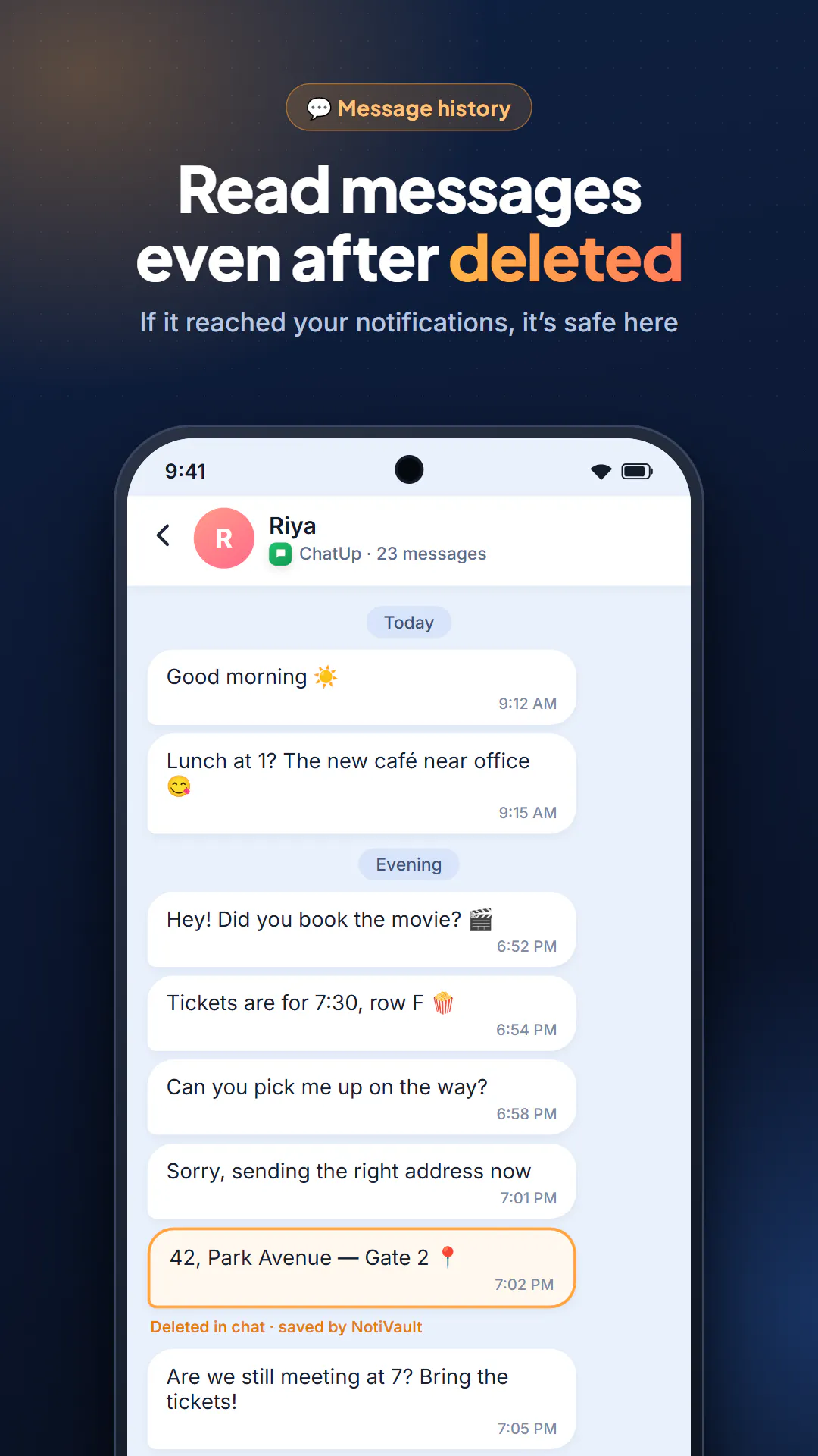 Noti Vault - Notification History App gallery image