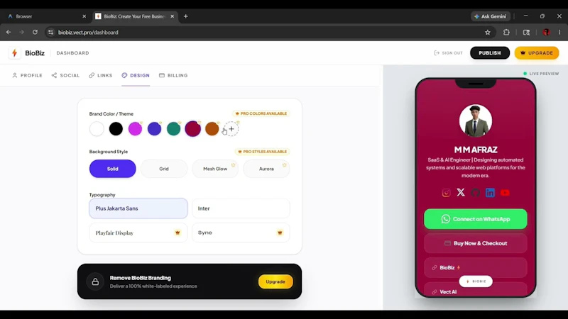 BioBiz screenshot 1 (video preview)
