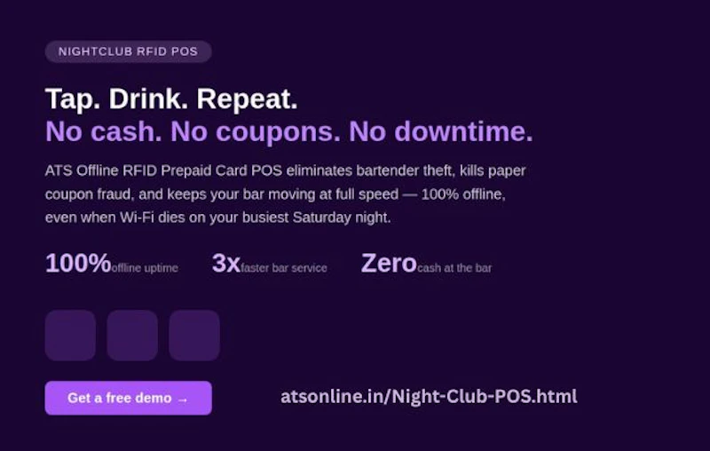 ATS Cashless RFID Card POS for Nightclub screenshot 4