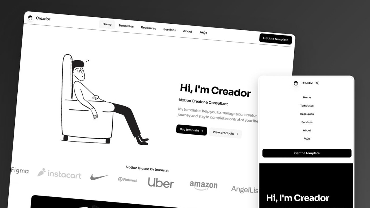Creador - Plantilla de marco para creadores de nociones media 2
