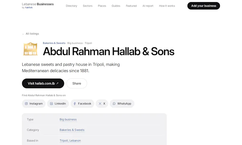 Lebanese Businesses screenshot 3