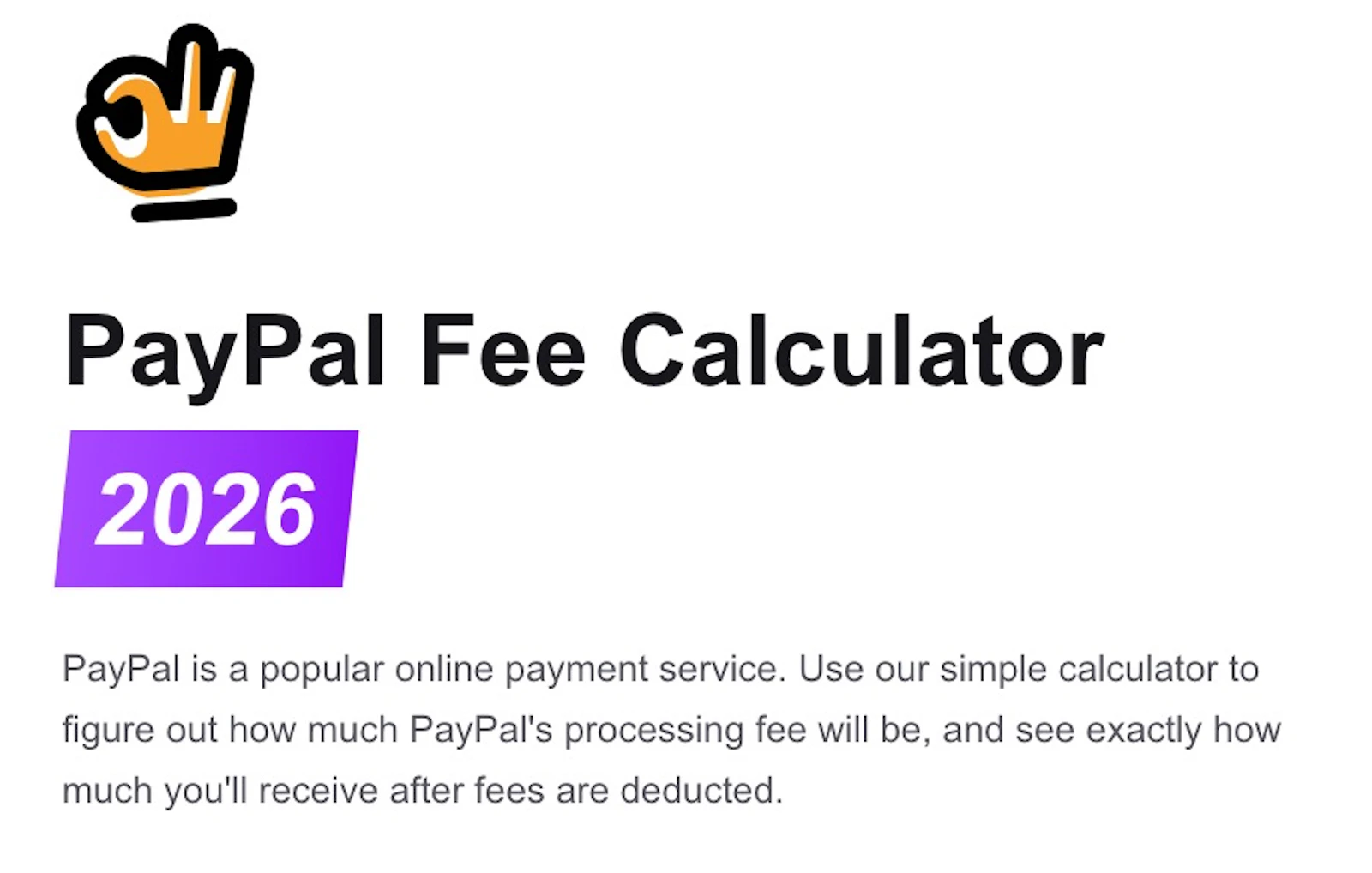 PayPal Fee Calculator screenshot 2
