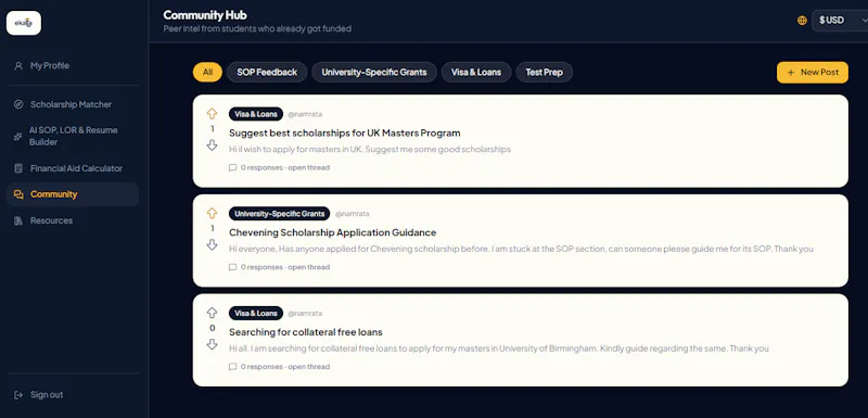 Ekata: Global scholarships for you screenshot 5