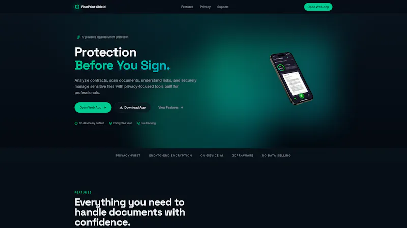 FinePrint Shield screenshot 2