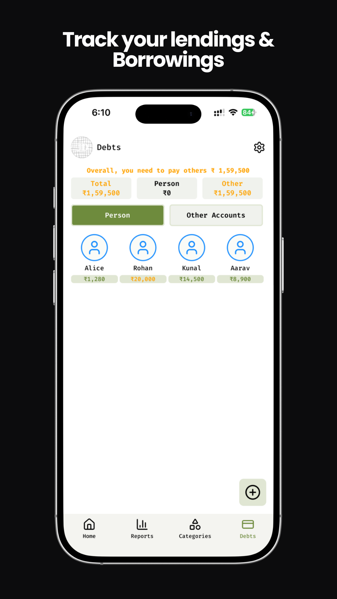 zero: private offline expense tracker gallery image