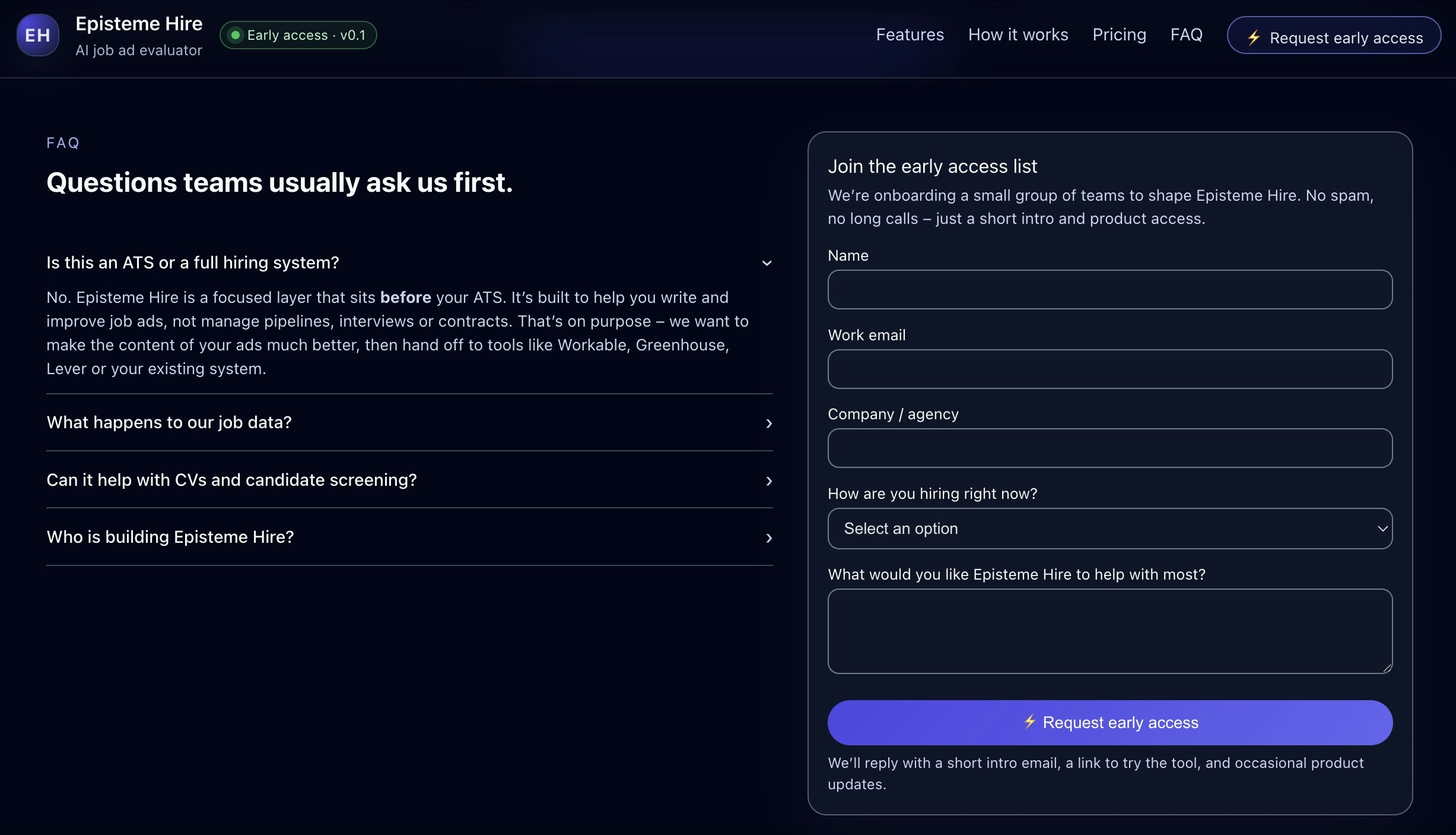Episteme Hire - Screenshot 3 preview