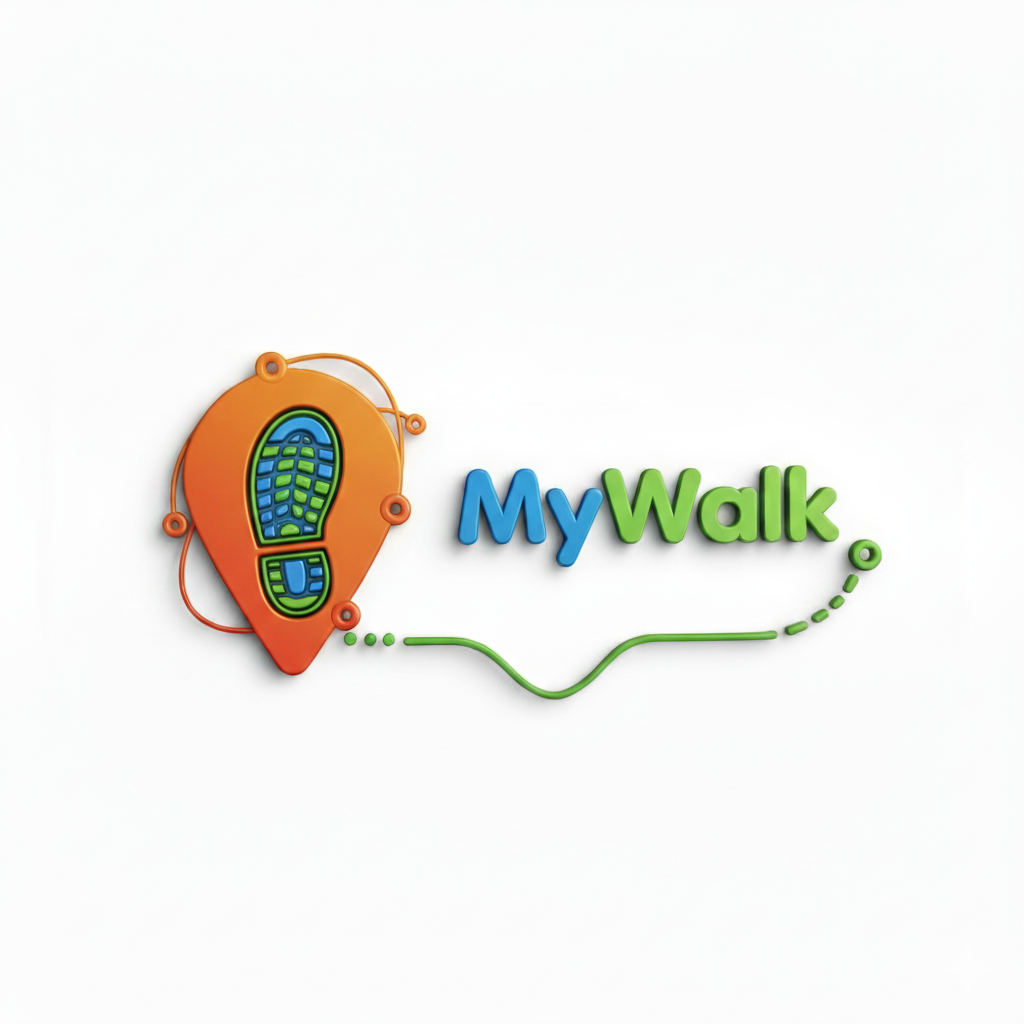 MyWalk - Product Hunt launch logo and brand identity