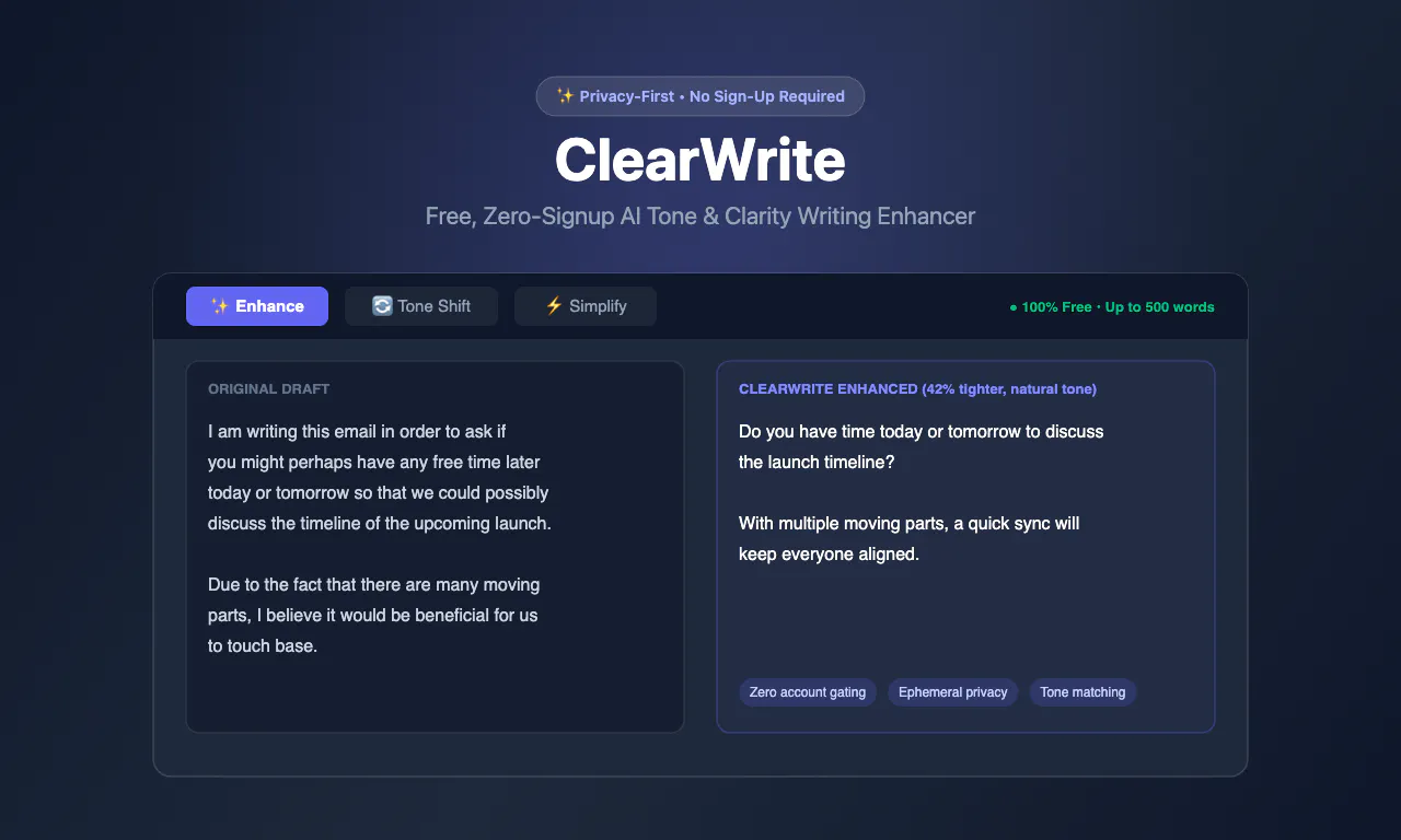 ClearWrite gallery image