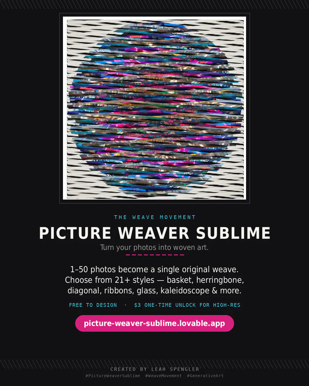 Picture Weaver — Weave photos into art