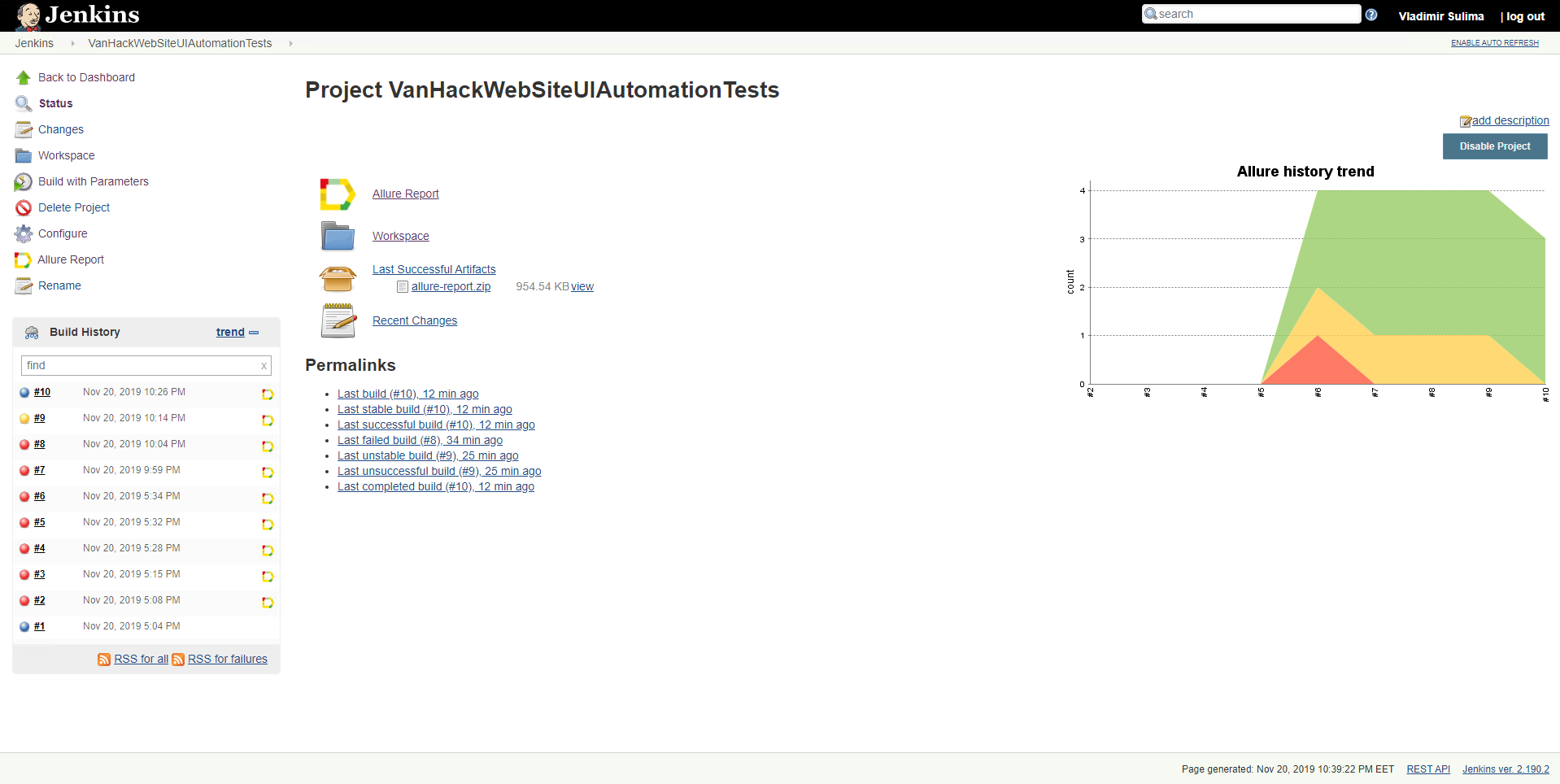 VanHack UI automation test POC gallery image