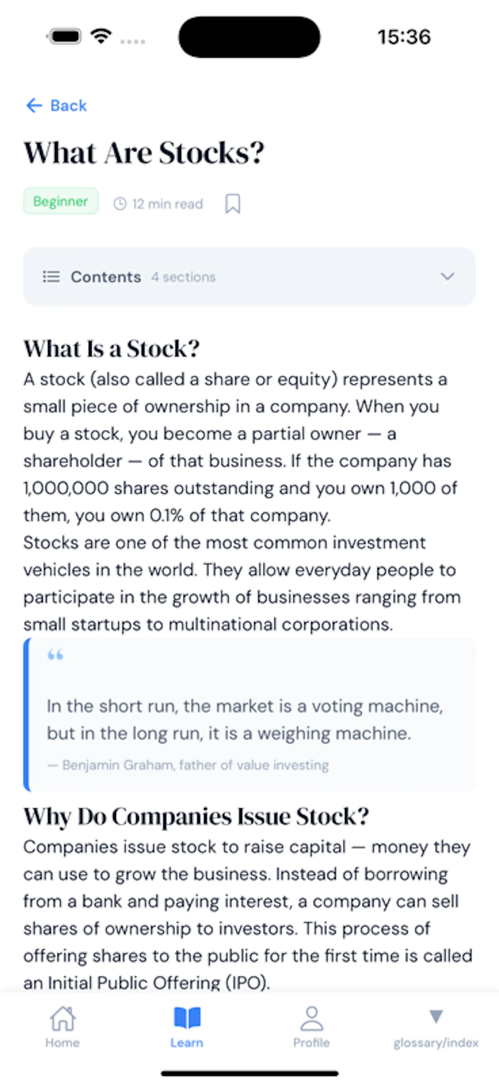 stock learn easy screenshot 3