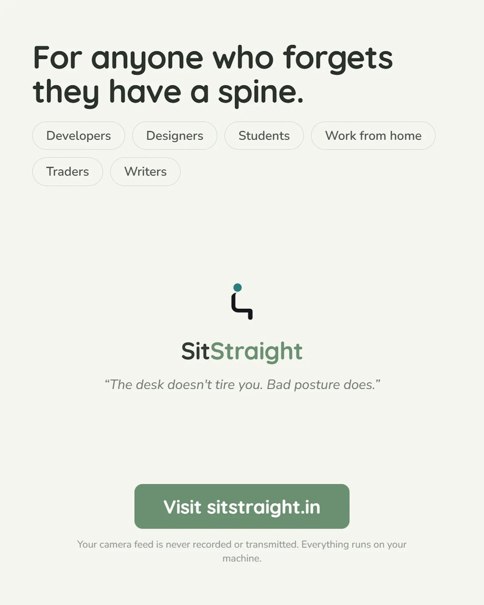 SitStraight Software screenshot 7