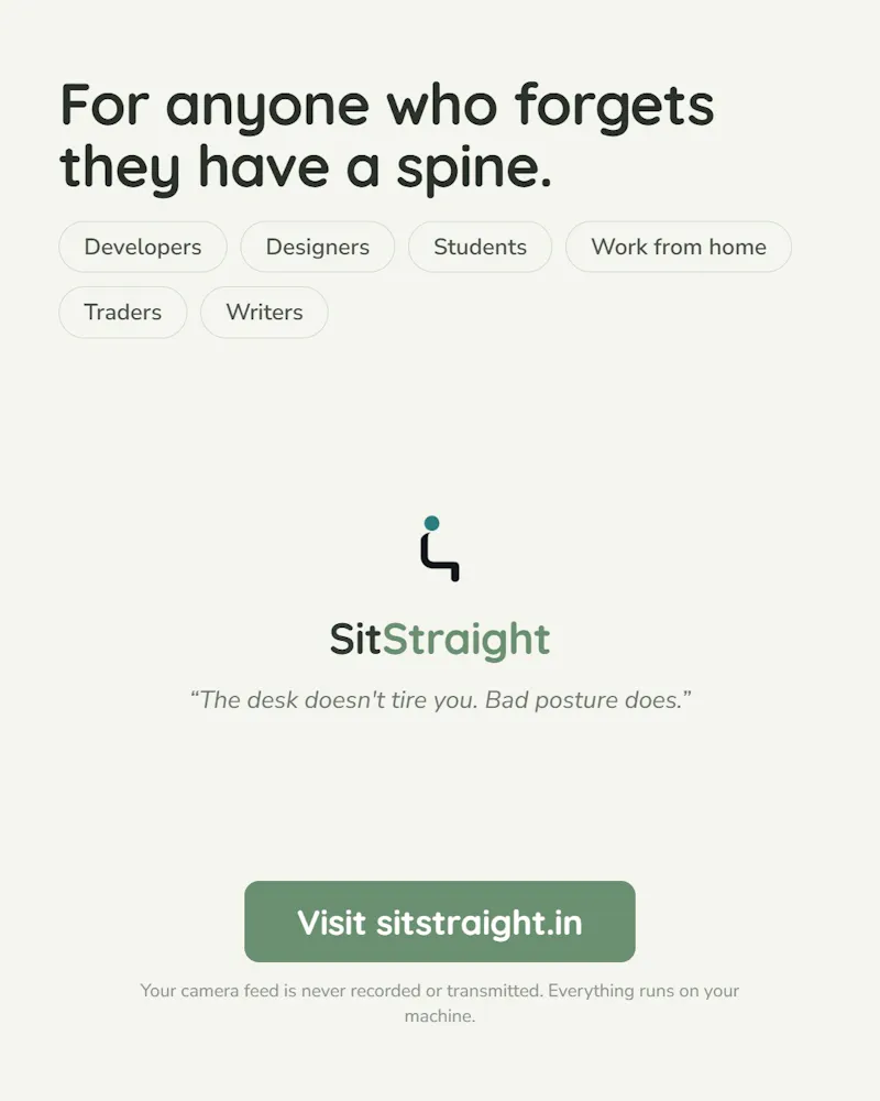 SitStraight Software screenshot 7