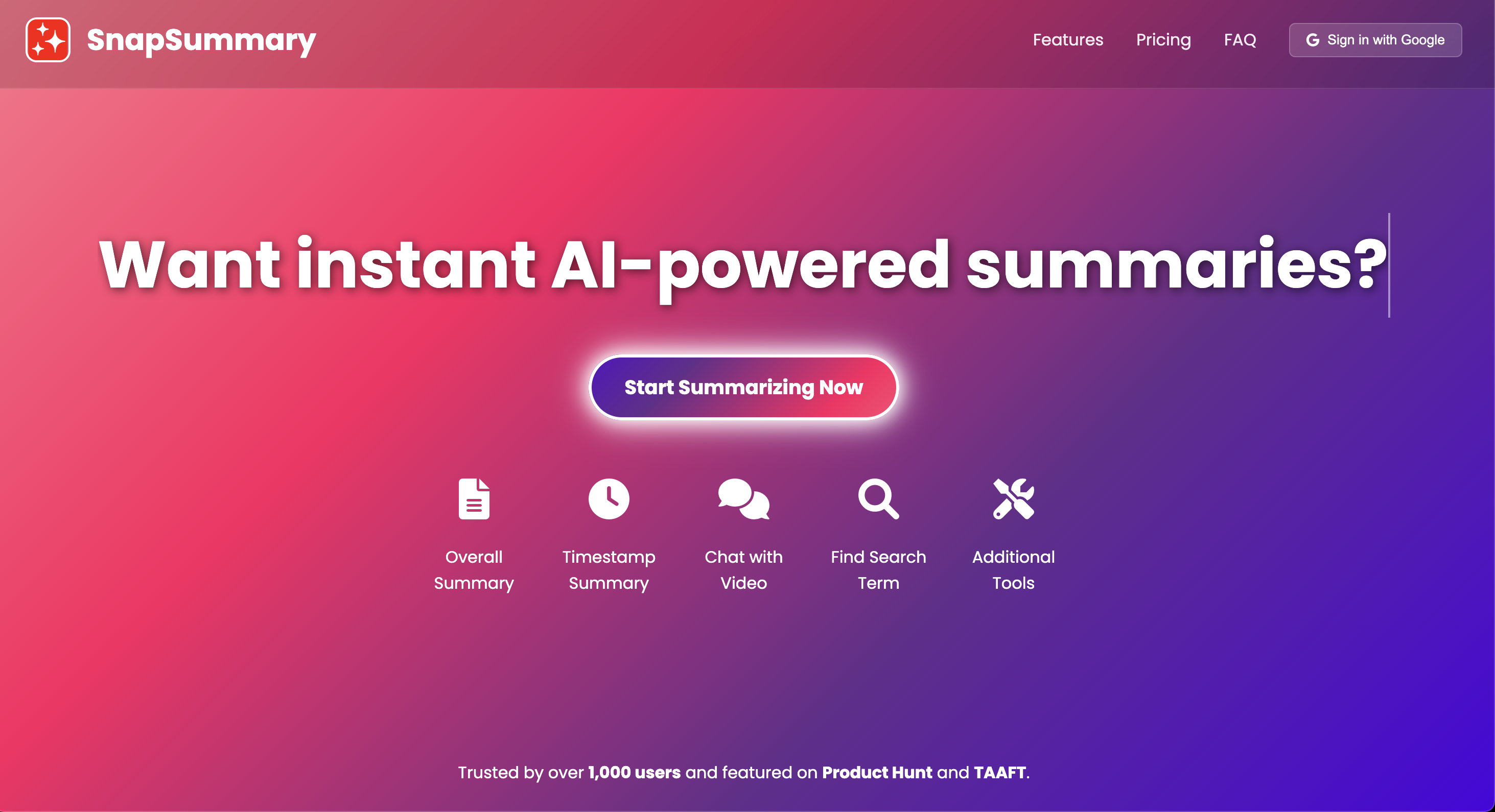 SnapSummary gallery image