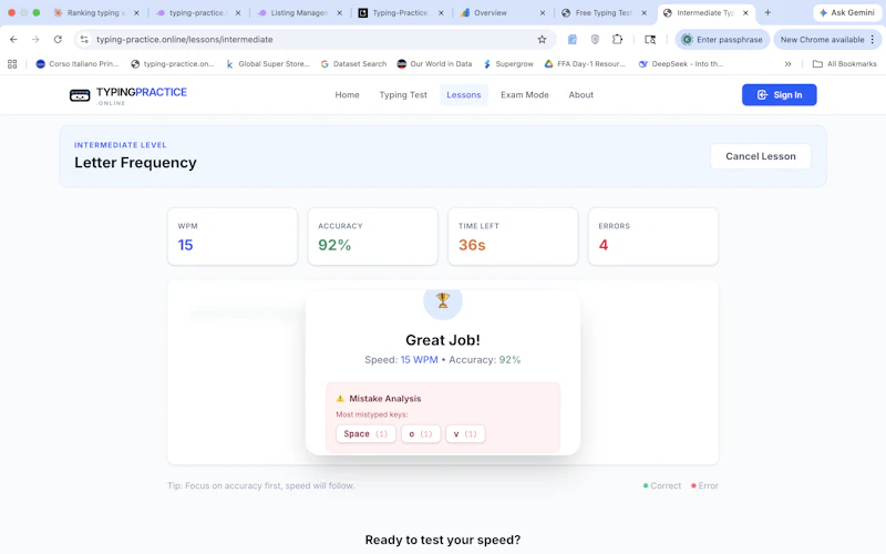 Typing Practice Online screenshot 3