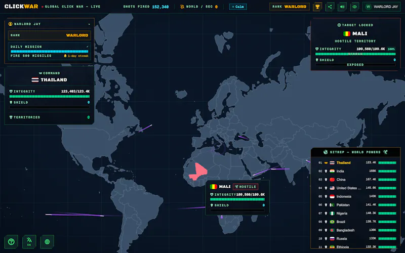 ClickWar screenshot 2