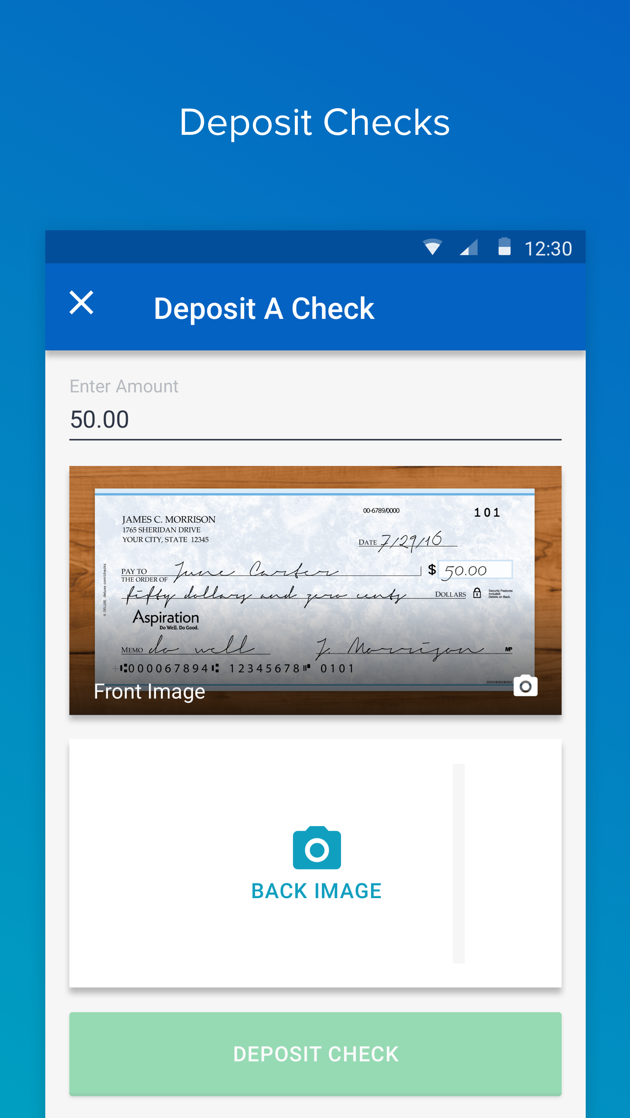 Aspiration Summit Checking for Android gallery image