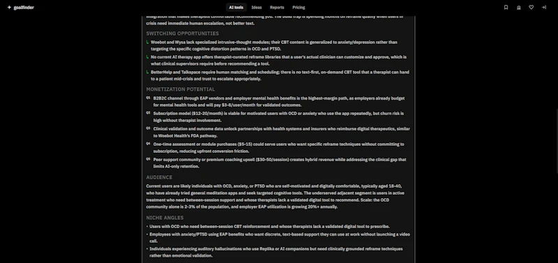 Goalfinder screenshot 4