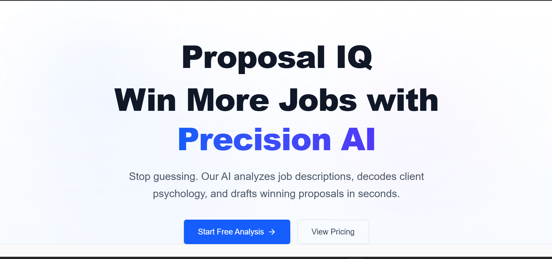 Proposal IQ - Main product screenshot demonstrating key features and user interface