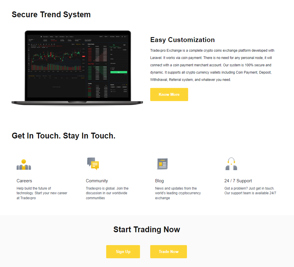 TradexPro Exchange 암호화 구매 판매 media 4