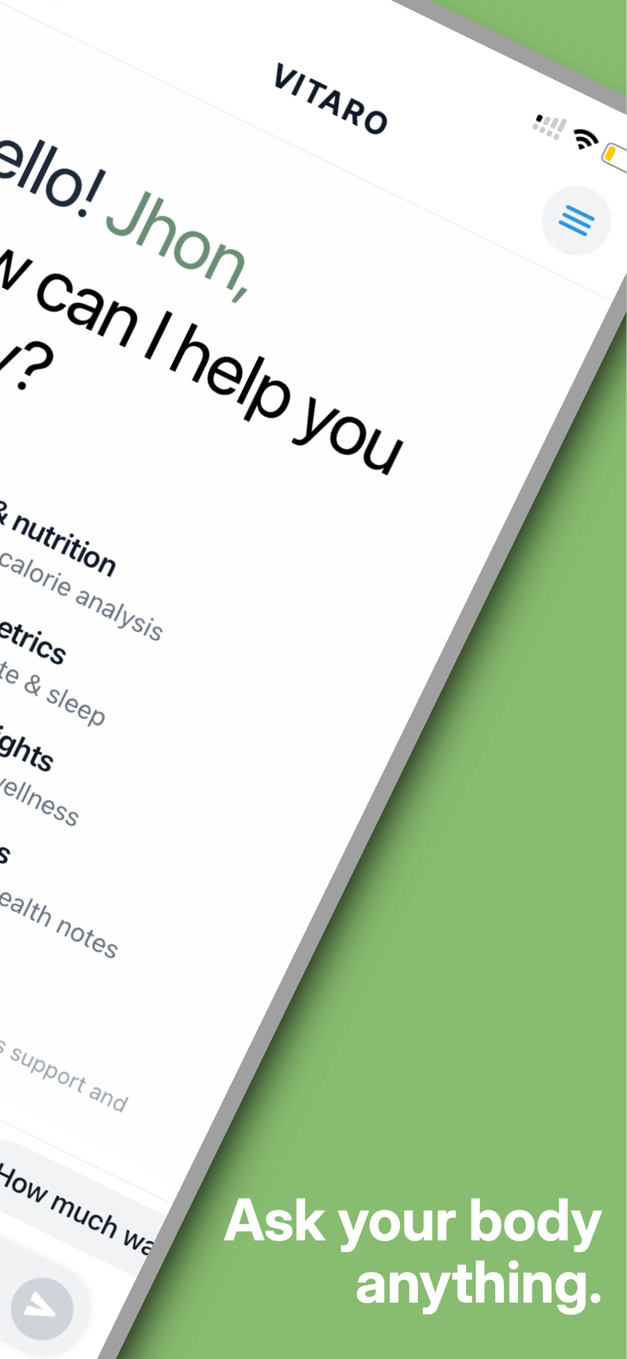 Vitaro - Screenshot 2 showing product features and functionality