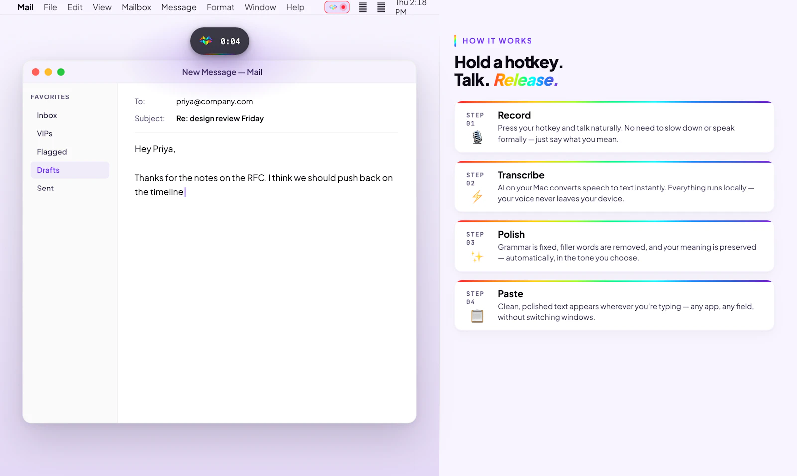 EnviousWispr screenshot 3