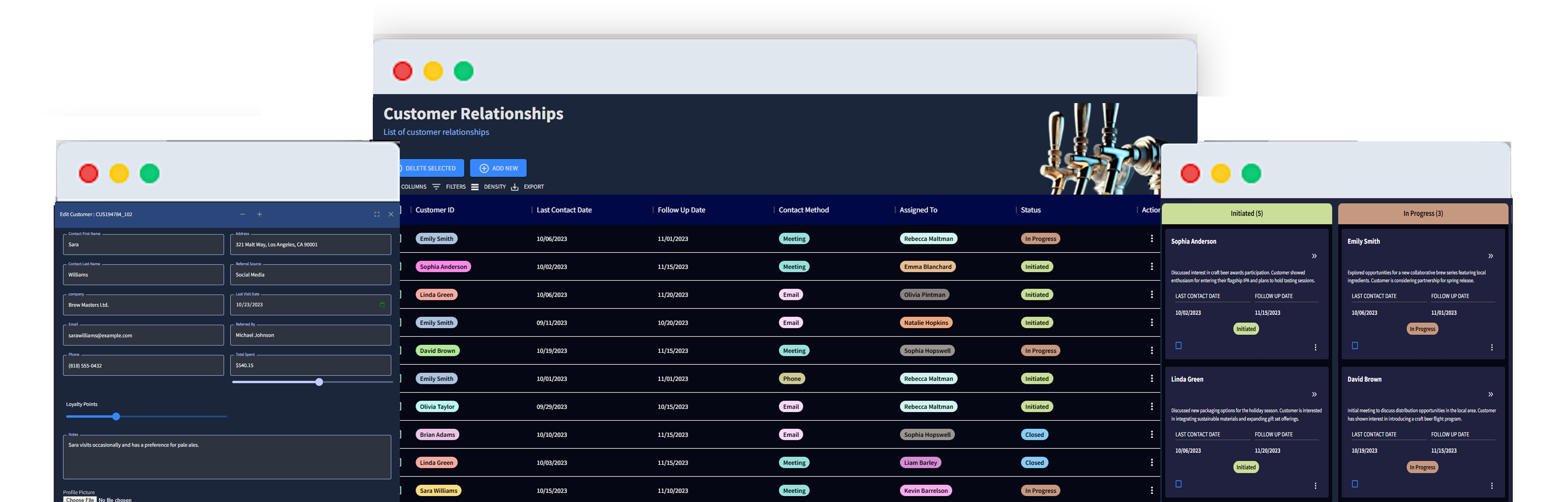 Beeryly® - Main screenshot showing features and interface