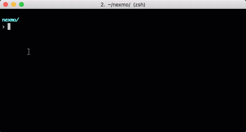 Nexmo CLI (Command Line Interface)