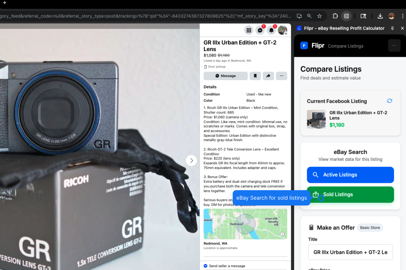 Flipr - FB a eBay Reselling ha reso veloce, intelligente e redditizio. media 3