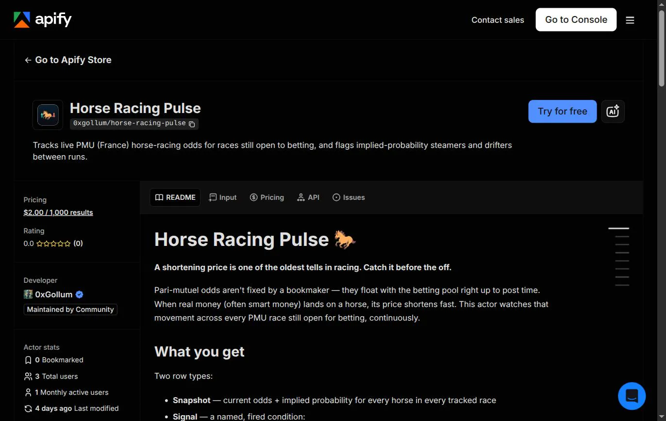 Horse Racing Pulse 제품 배너