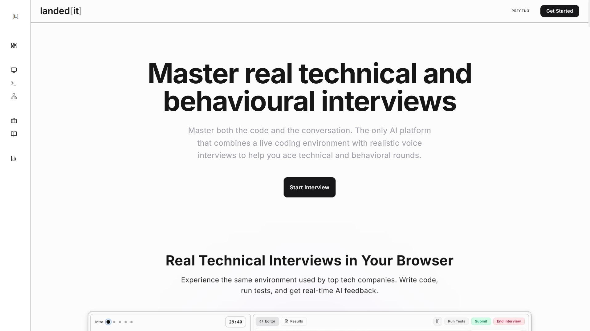 landed[it] - Main product screenshot demonstrating key features and user interface