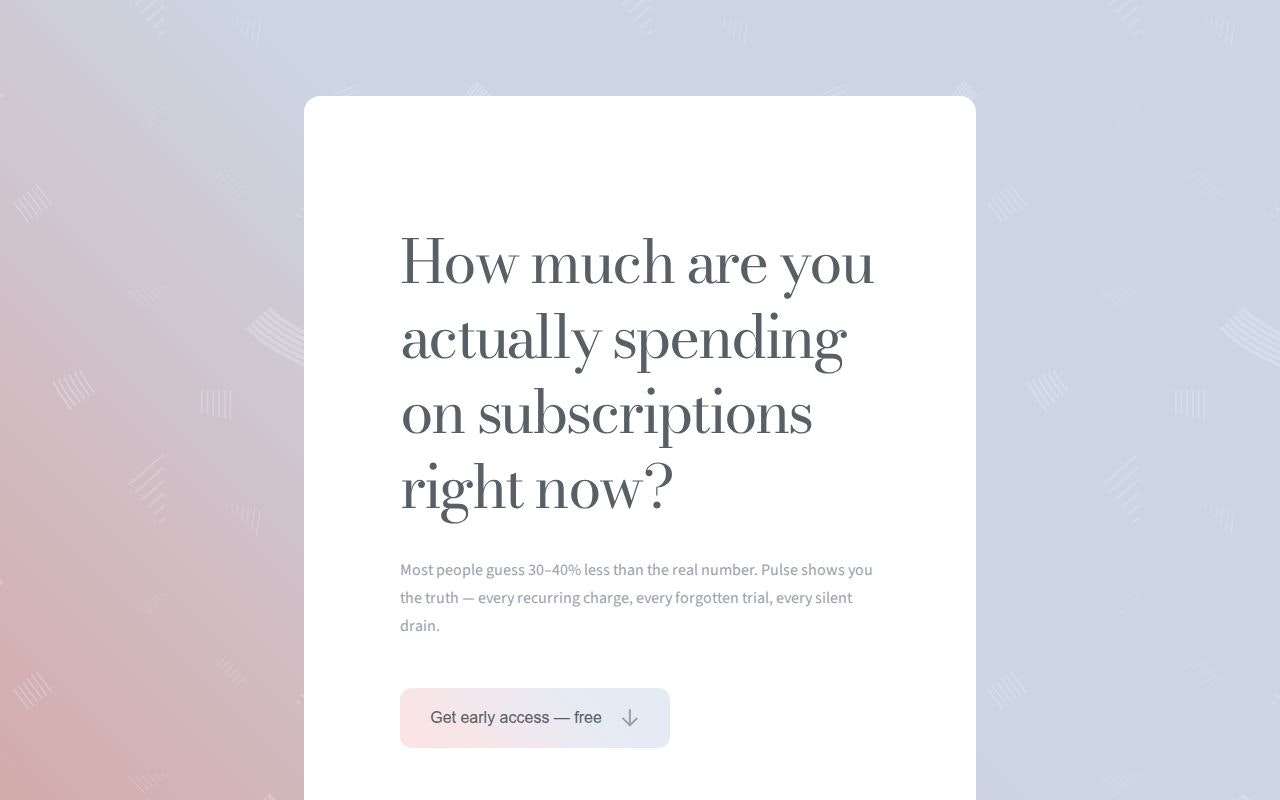 Pulse — Track your subscriptions gallery image