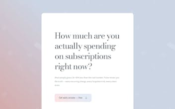 Pulse — Track your subscriptions gallery image