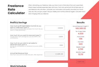 Freelance Rate Calculator* gallery image