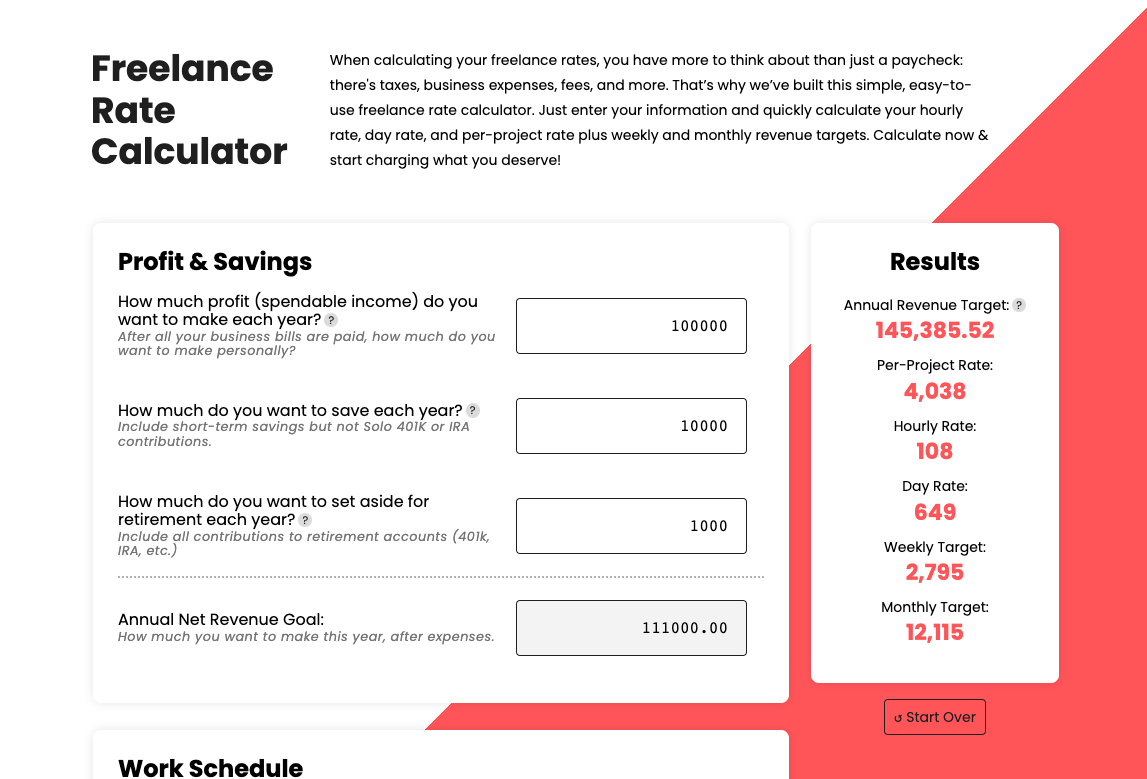 Freelance Rate Calculator* media 3