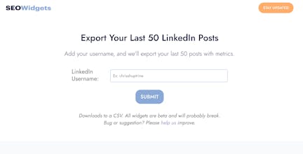 LinkedIn Post Analytics Exporter gallery image