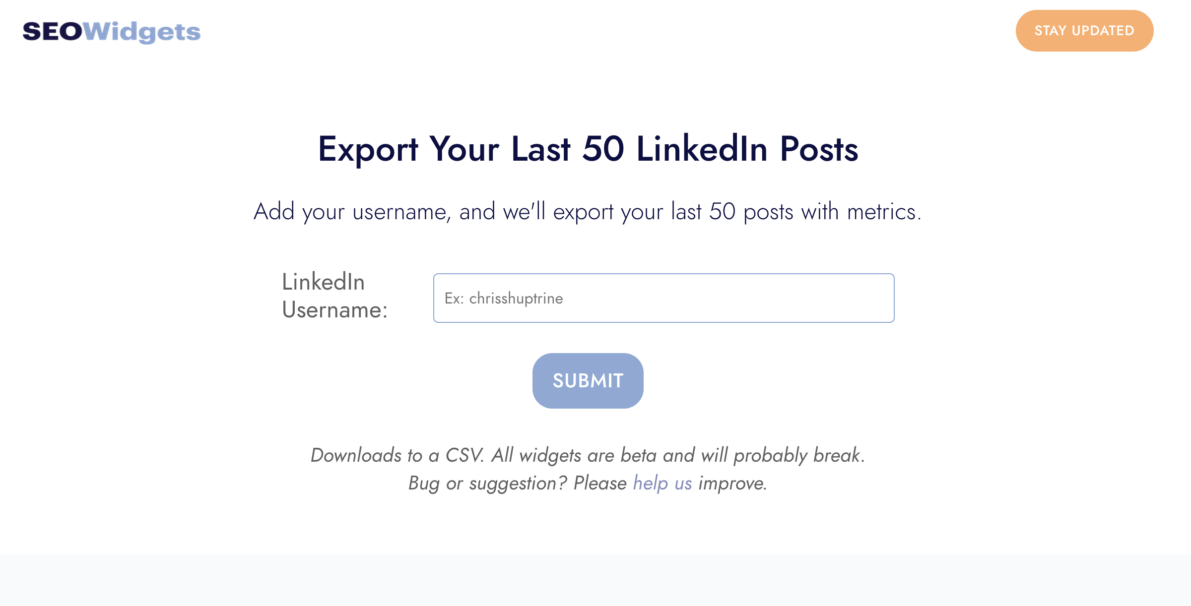 LinkedIn Post Analytics Exportador media 2