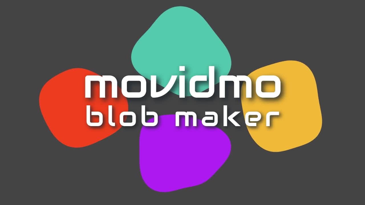 Movidmo Blob 제작자 - 시원한 애니메이션 블로브 또는 정적 블로브를 무료로 만드십시오! 미디어 1