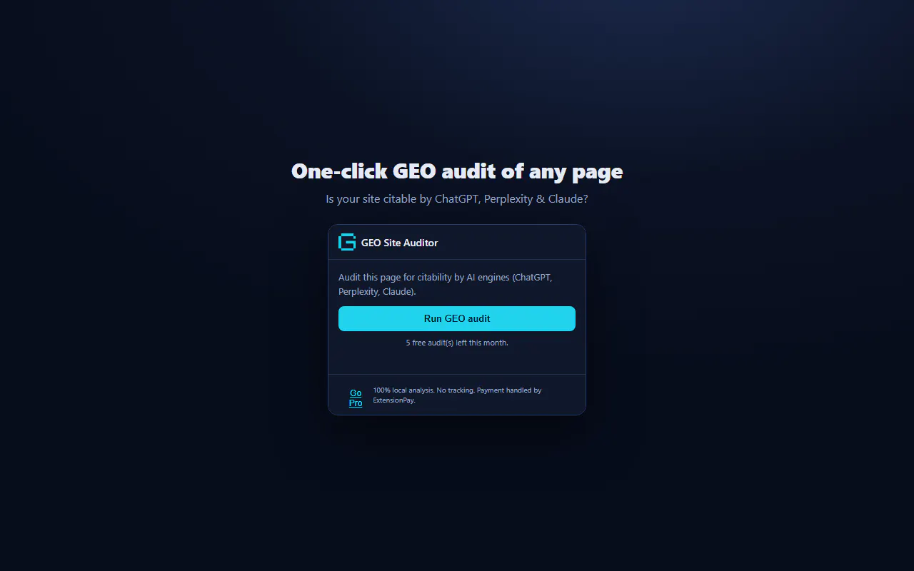 GEO Site Auditor gallery image