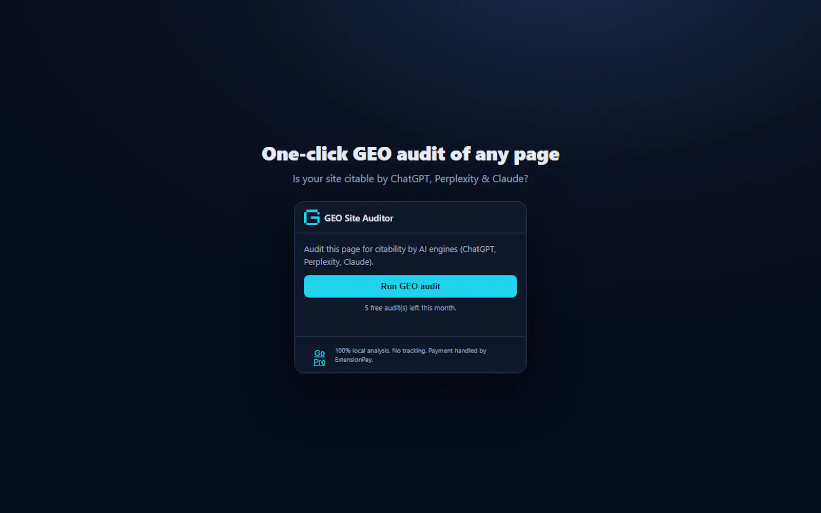 GEO Site Auditor screenshot 5