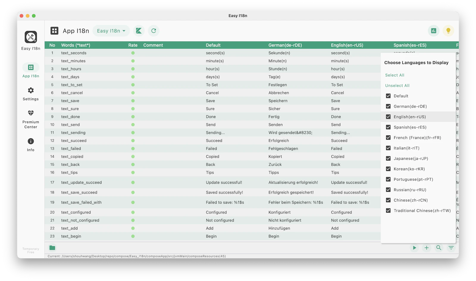 Easy I18n screenshot 7