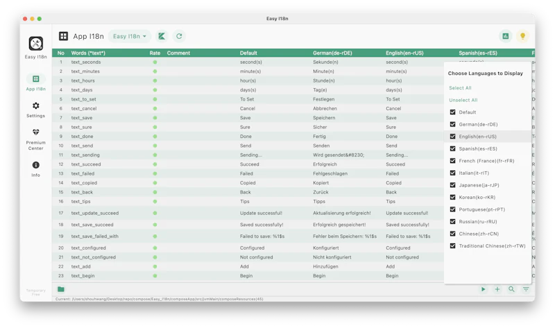 Easy I18n screenshot 7
