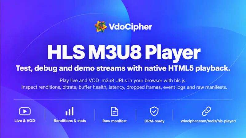 HLS M3U8 Debug & Demo Player screenshot 2
