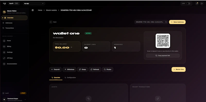 XentFI screenshot 2