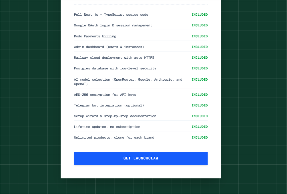 LaunchClaw - Screenshot 4 showing product features and functionality
