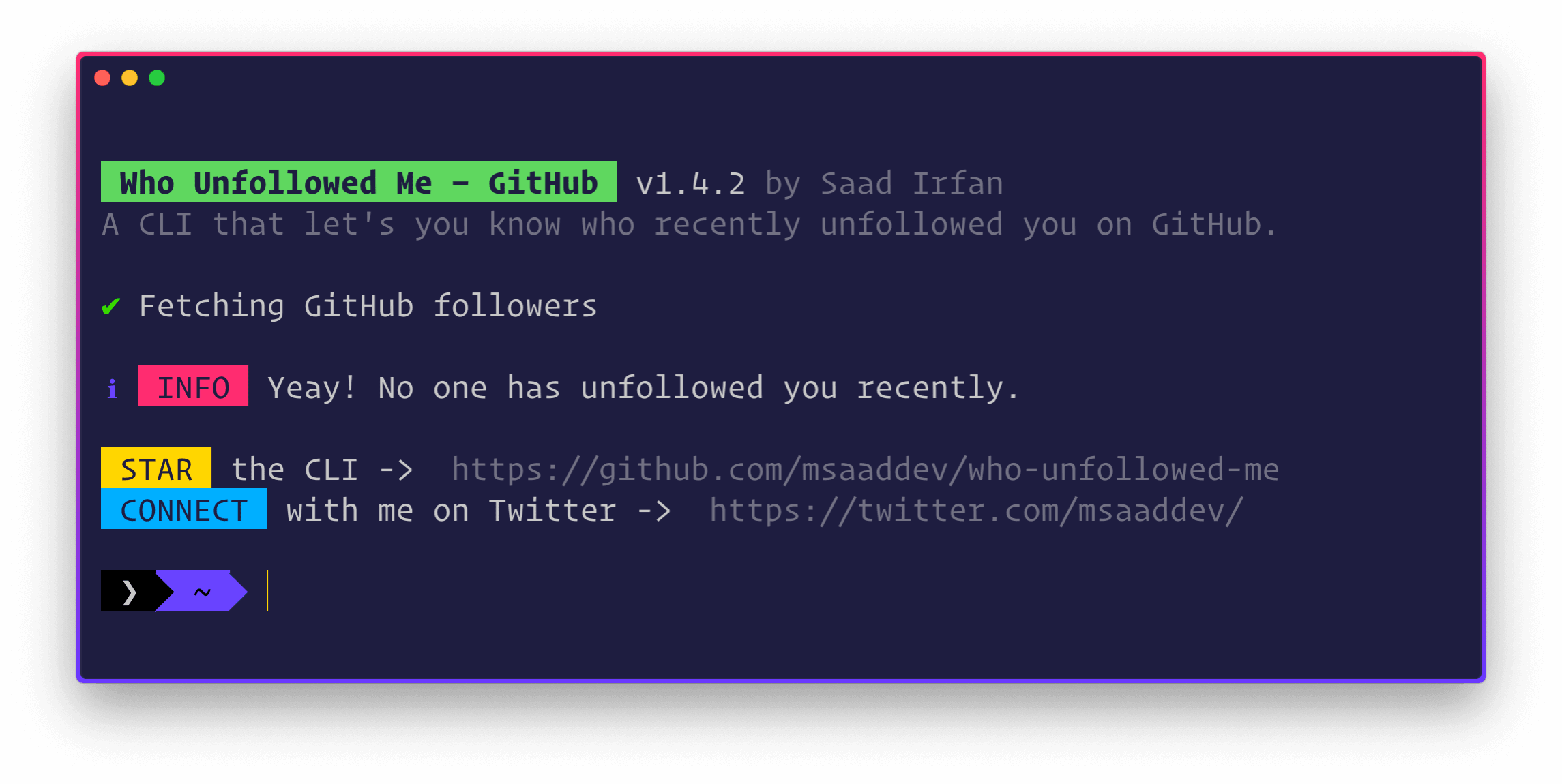 Who Unfollowed Me – GitHub gallery image