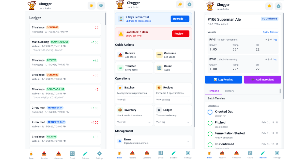 BrewLedger - Screenshot 3 showing product features and functionality