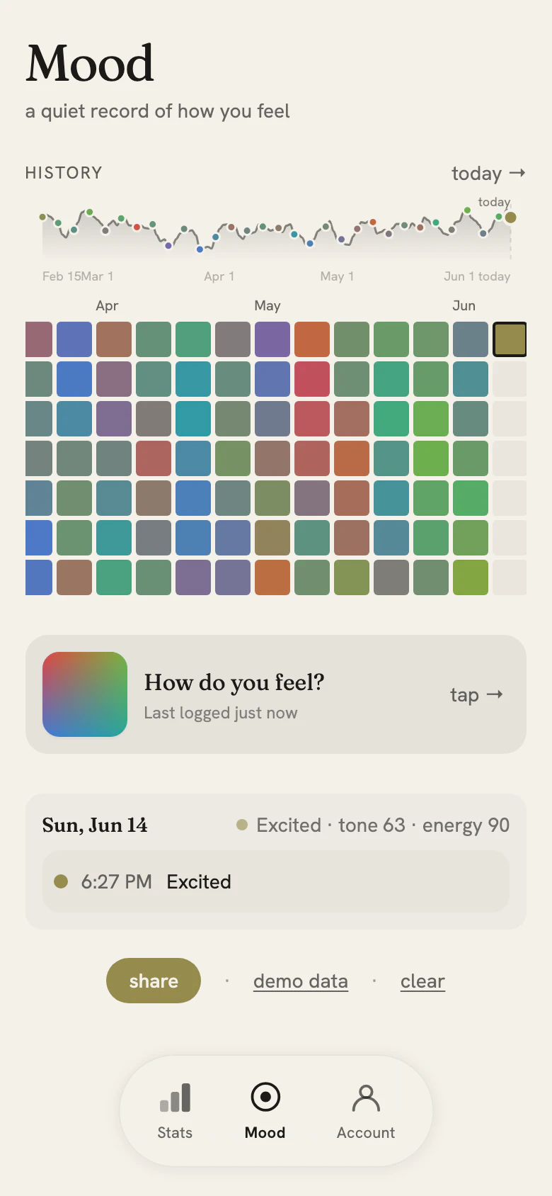 Mood screenshot 1